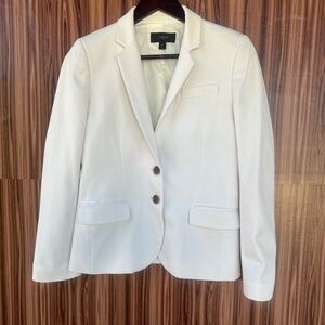 J.‎ Crew Blazer in Wool Blend  Size 4 Petite Ivory